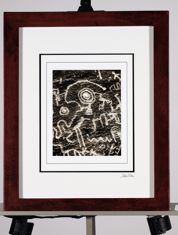 V bar V Spiral Petroglyph (Detail)