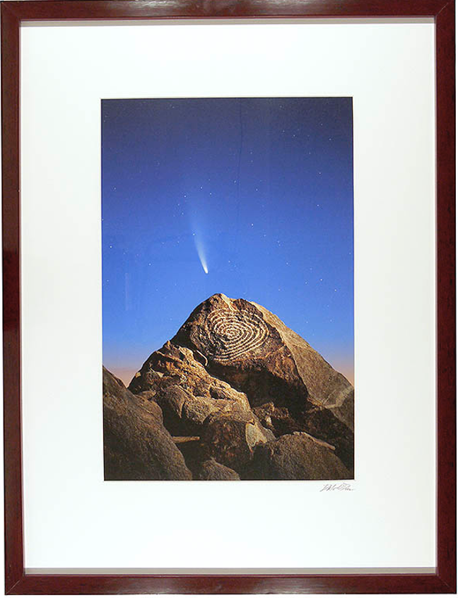 Comet Neowise & Spiral Petroglyph (Composite)