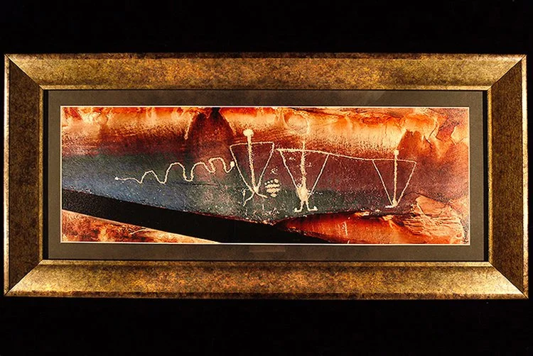 Three Triangular Anthropomorphs & a Snake