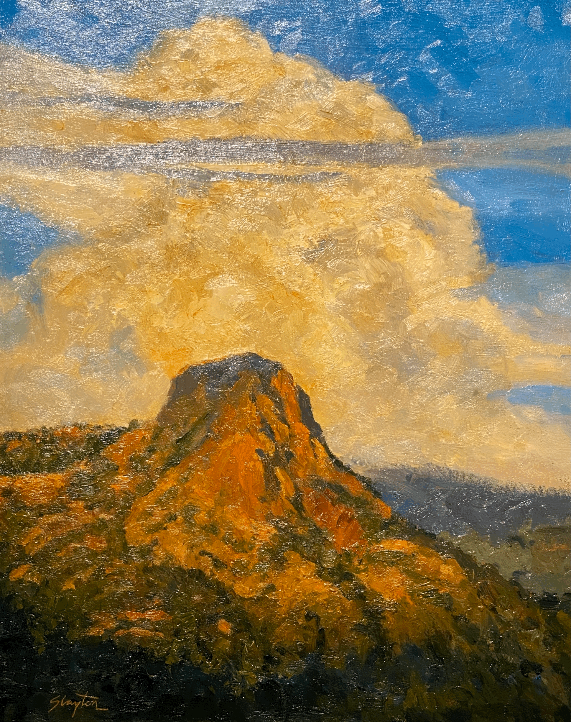 Clouds Over Thumb Butte