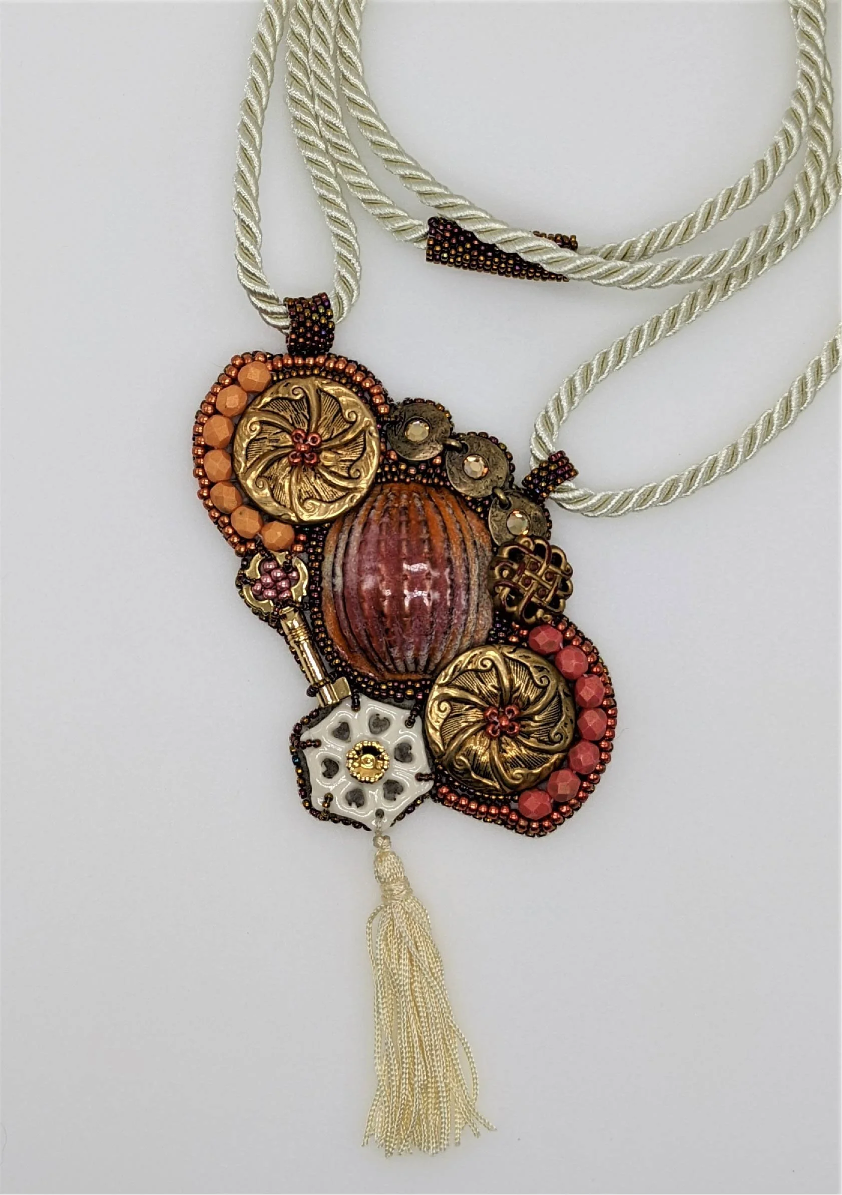 Susan Calhoun "Response Found Object Necklace"