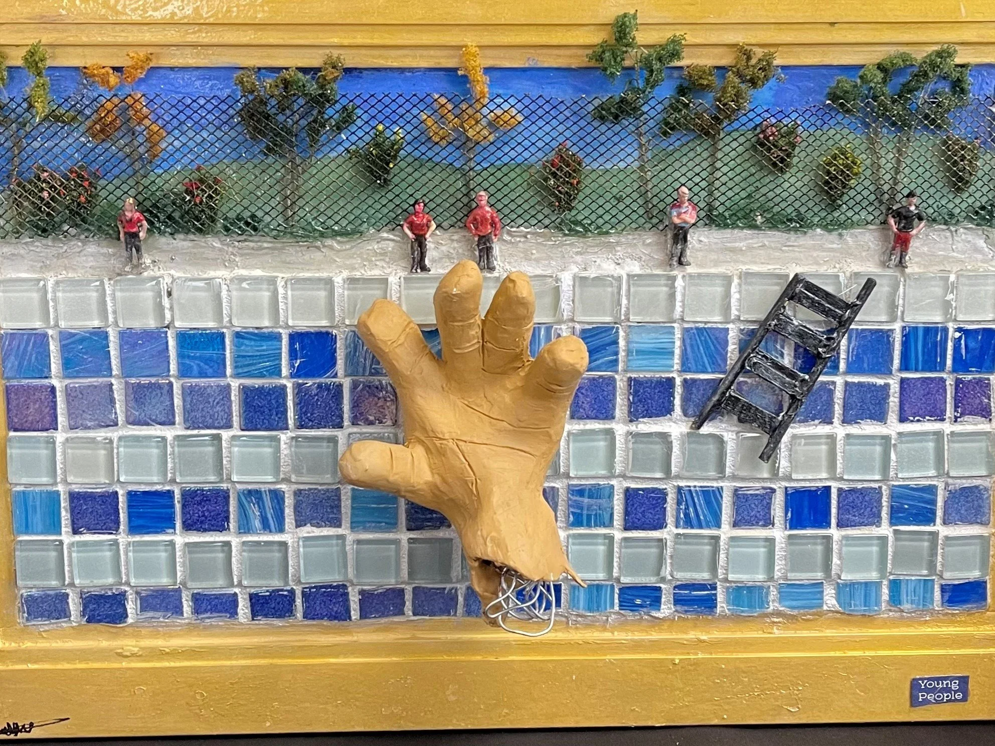 Llewellyn Holleman “Young People” (Detail), Bradshaw Mountain High School