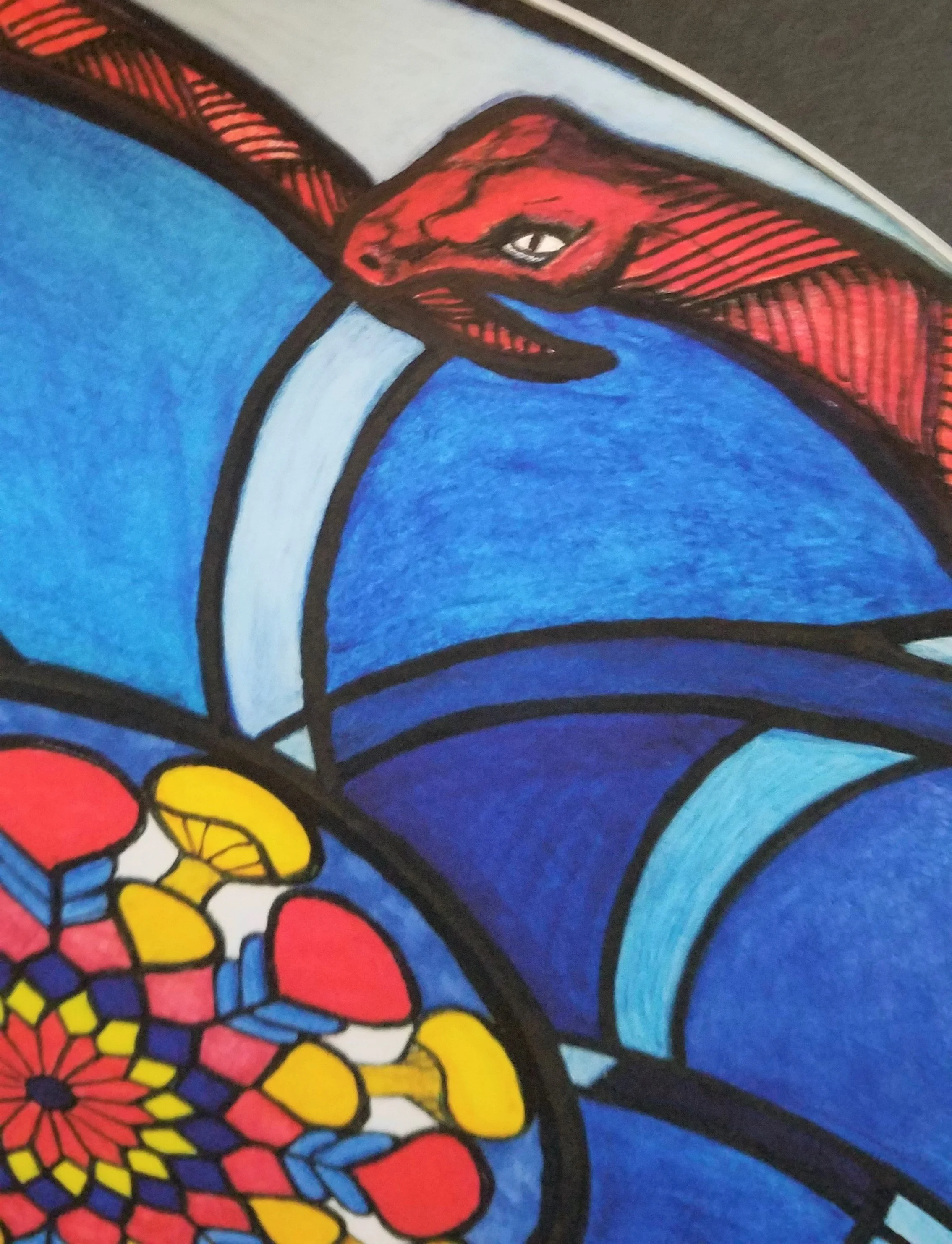 Trish Gray "Stained Glass Window" (Detail)