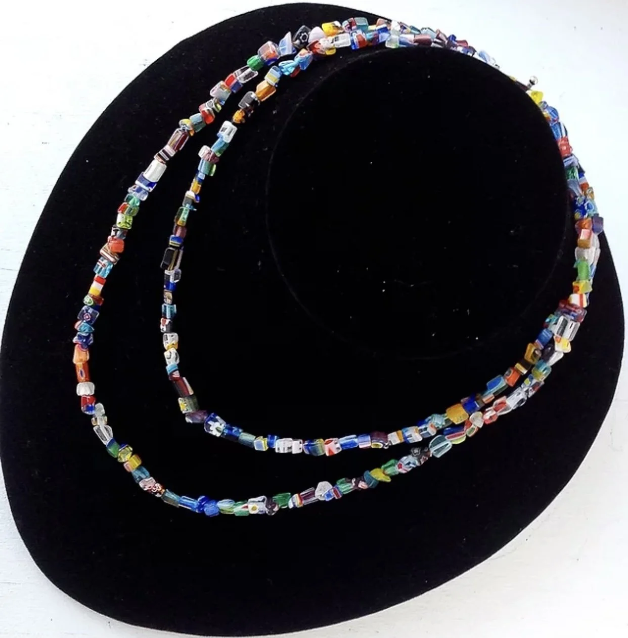 Linda Scott “Murano-type Glass Chip Necklace”