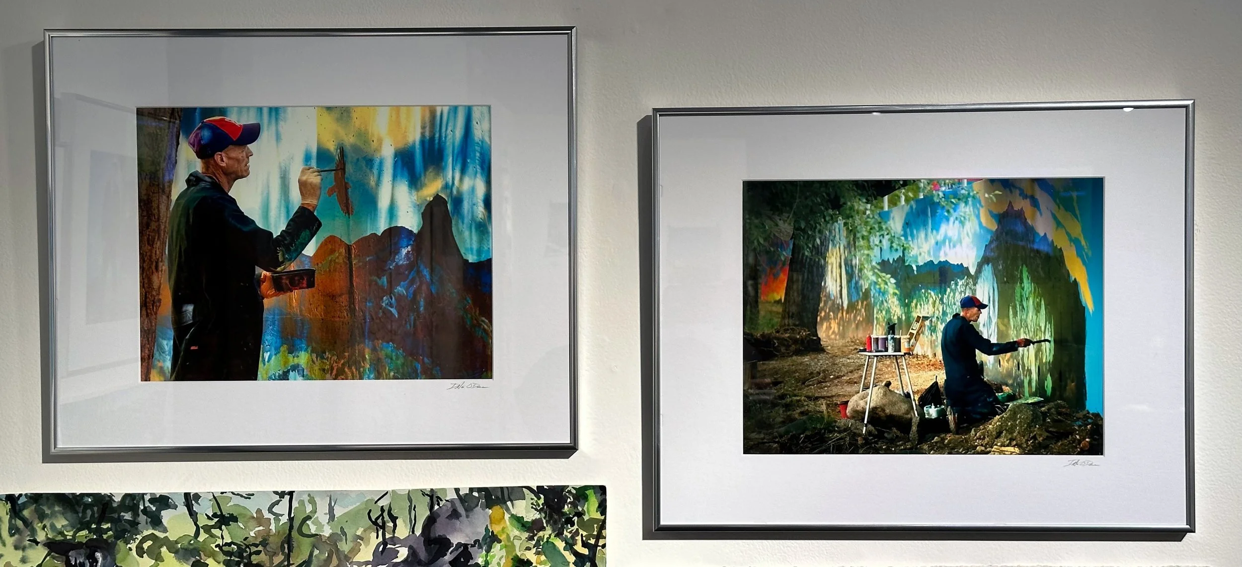 Dana Cohn Working on Granite Creek Mural (Photograph by Dale O'Dell)