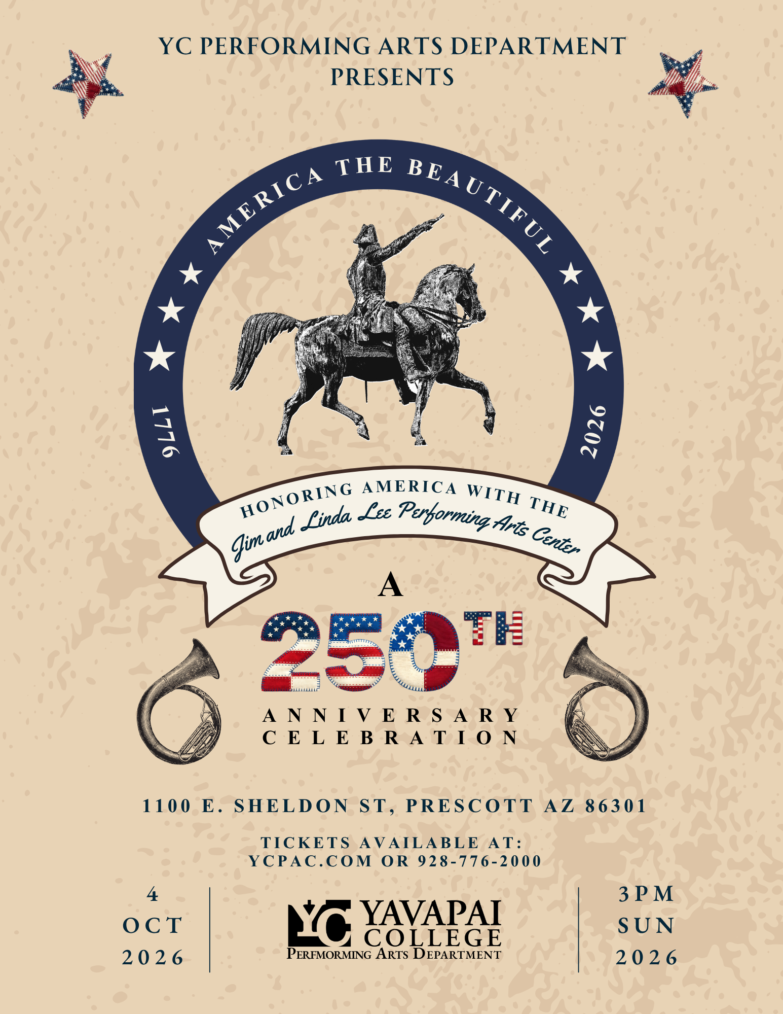Oct. 4 3pm: America The Beautiful: a 250th Anniversary Celebration