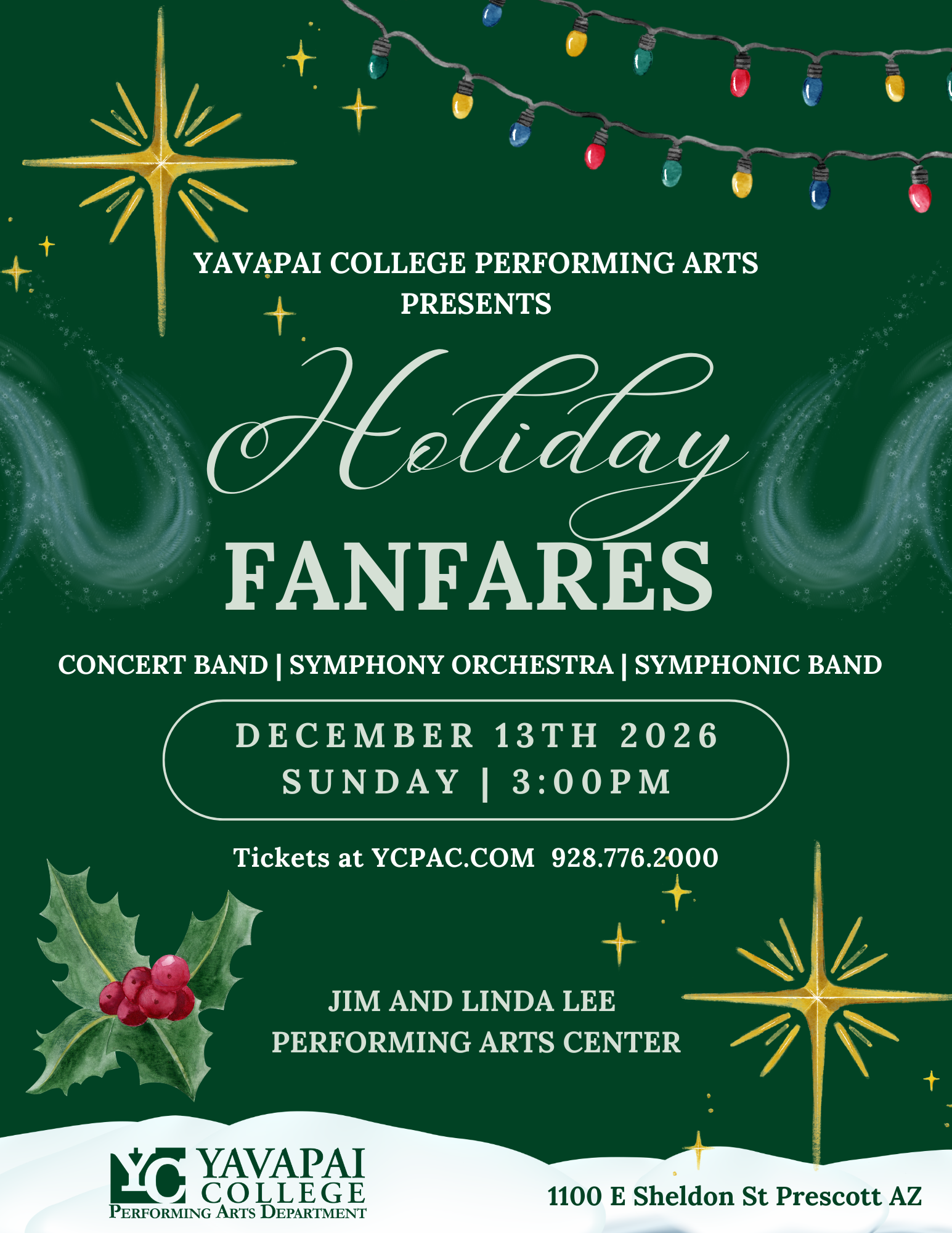 Dec. 13 2026 3pm | Holiday Fanfares