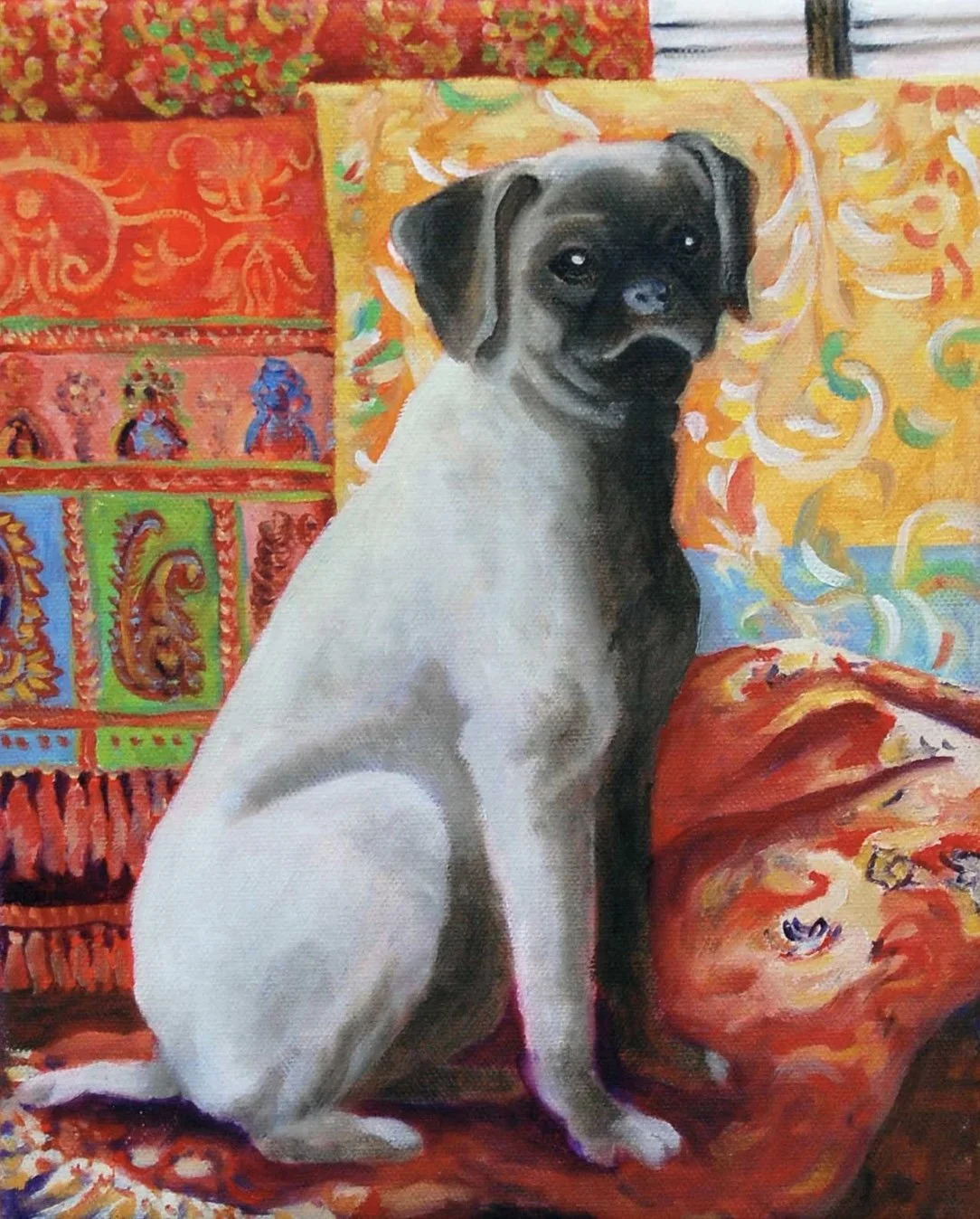 Demoree Anderson "Pug on a Rug"