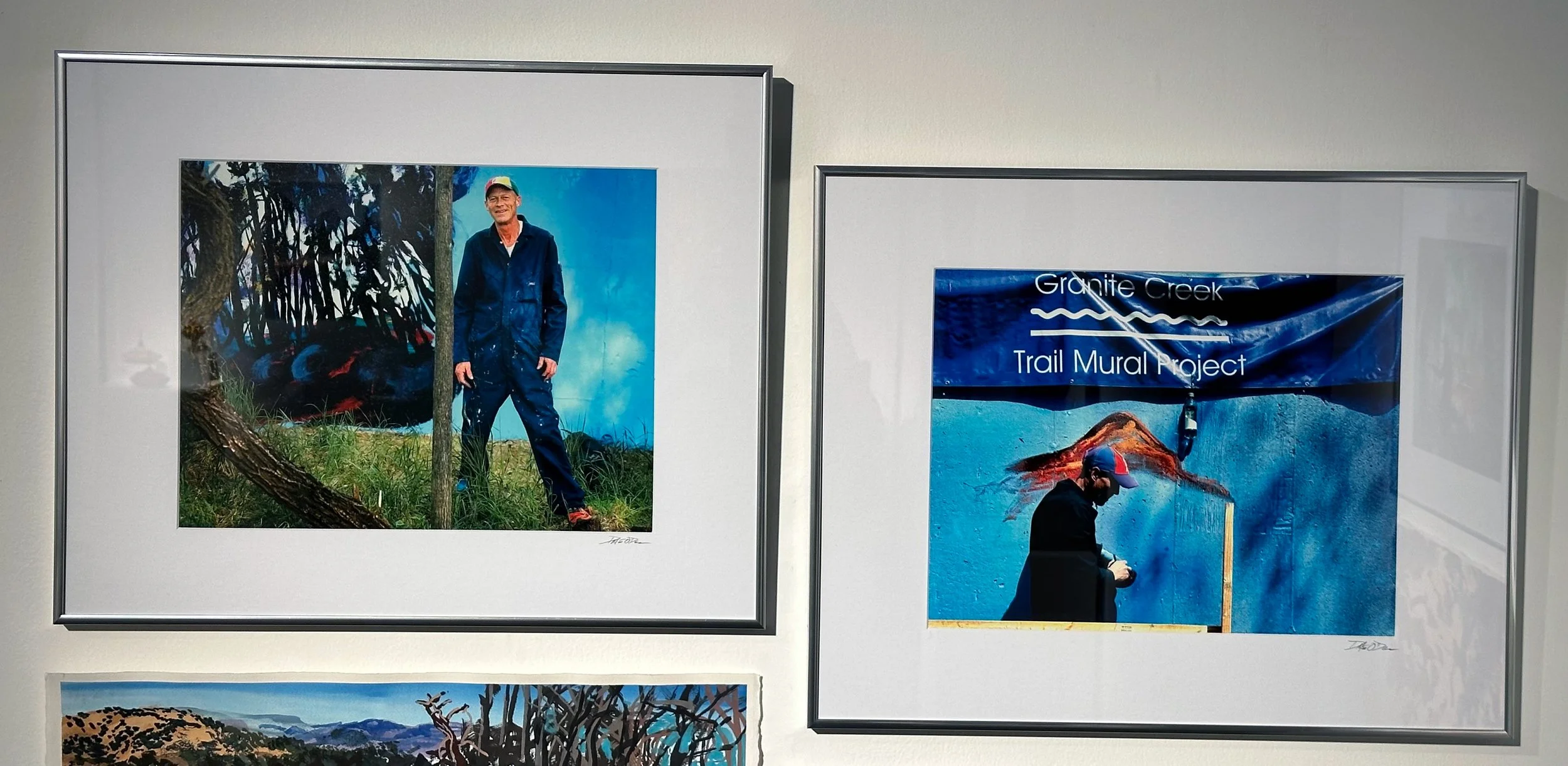 Dana Cohn Working on Granite Creek Mural (Photograph by Dale O'Dell)