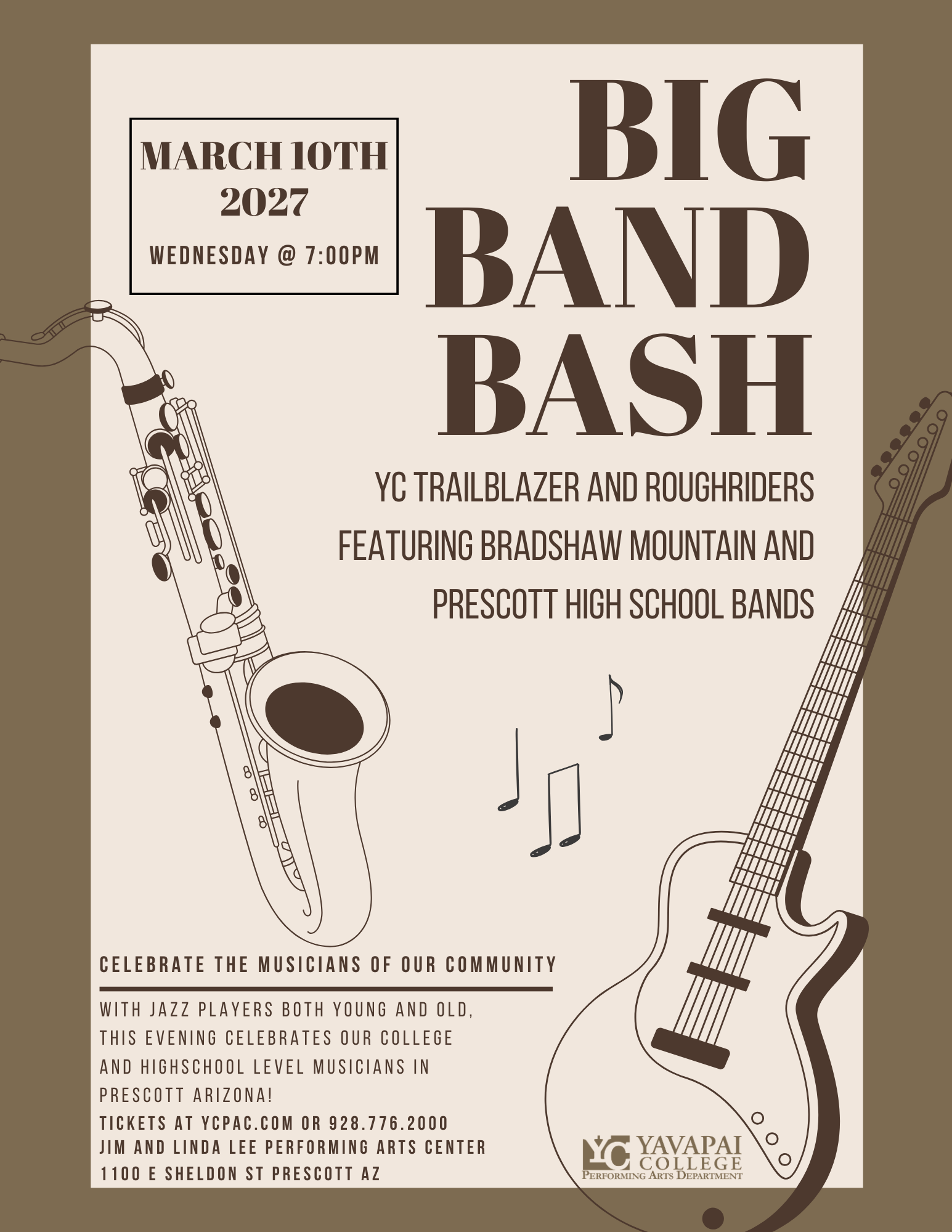 Mar. 10 2027 7pm | Big Band Bash