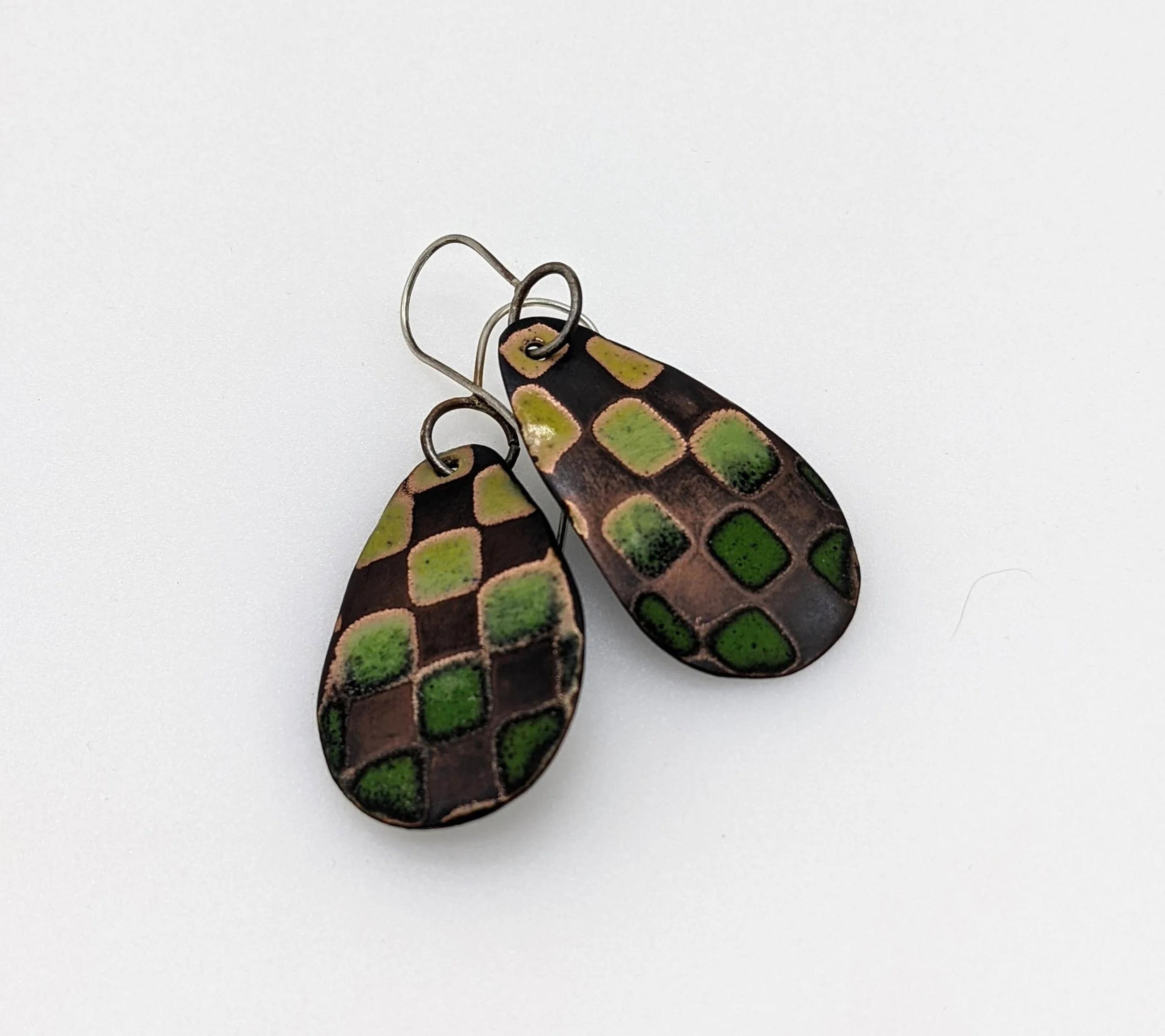 Susan Calhoun “Checkered Earrings”