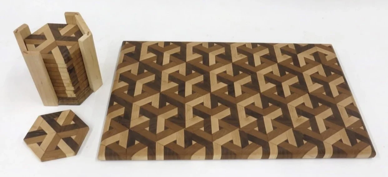 George Konzier "3D Cutting Board and Coasters"