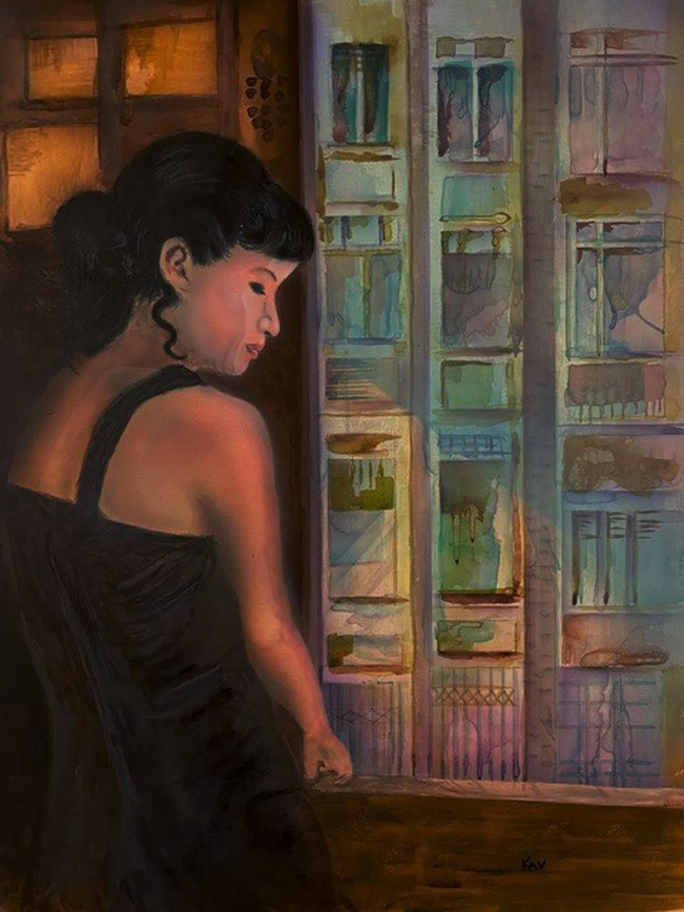 Kim Kavulish “Woman Wondering 2”