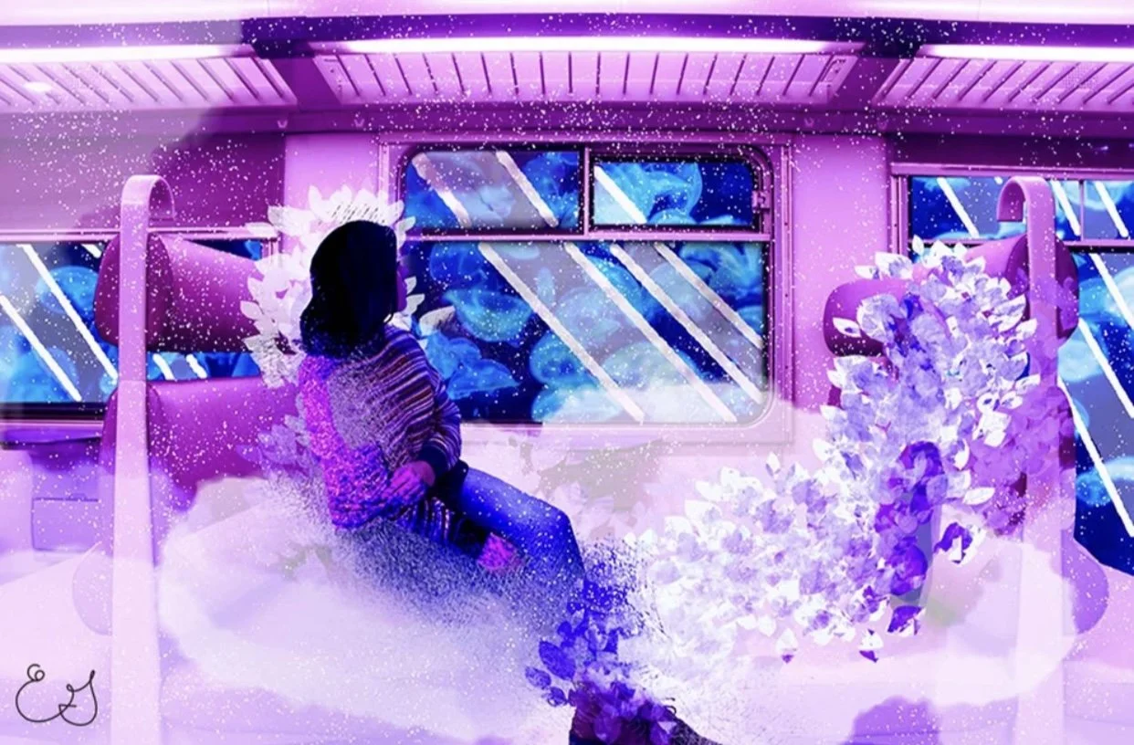 Emilie Gauvain "Daydreaming on the Subway"