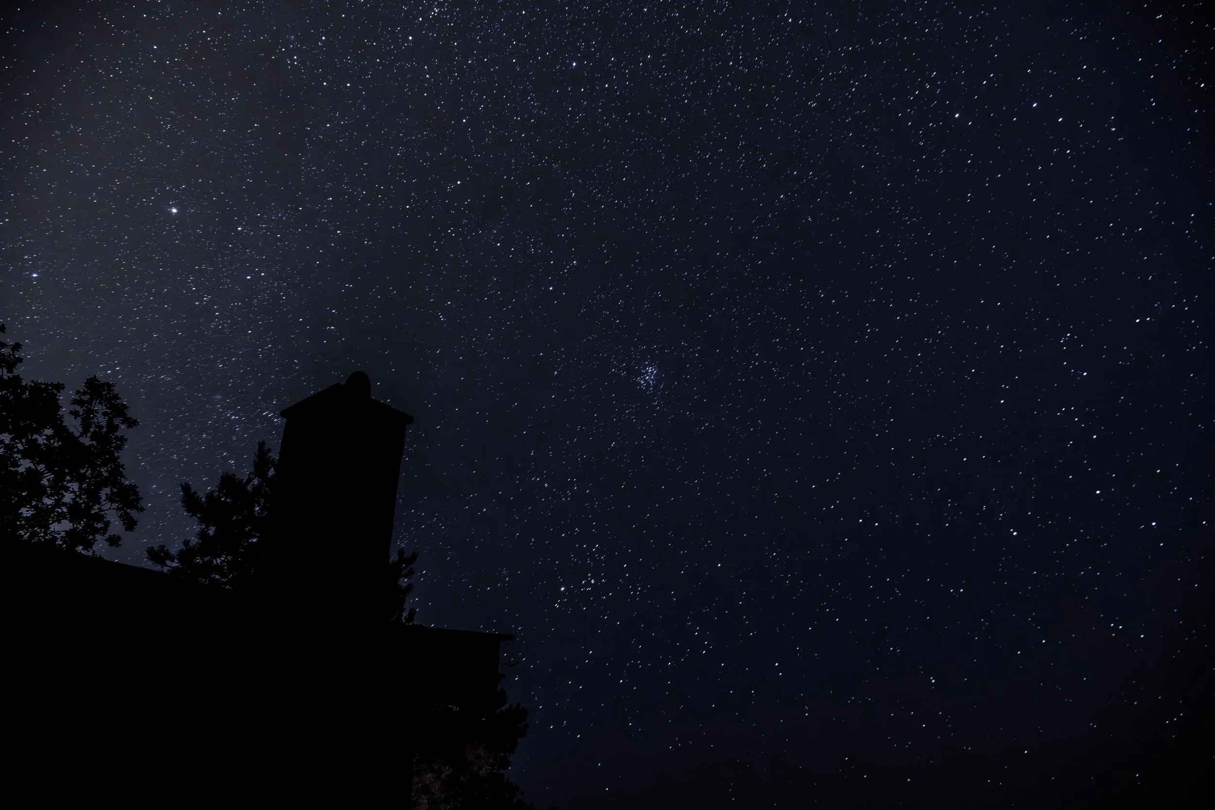 Stjernehimmelen en klar høstdag