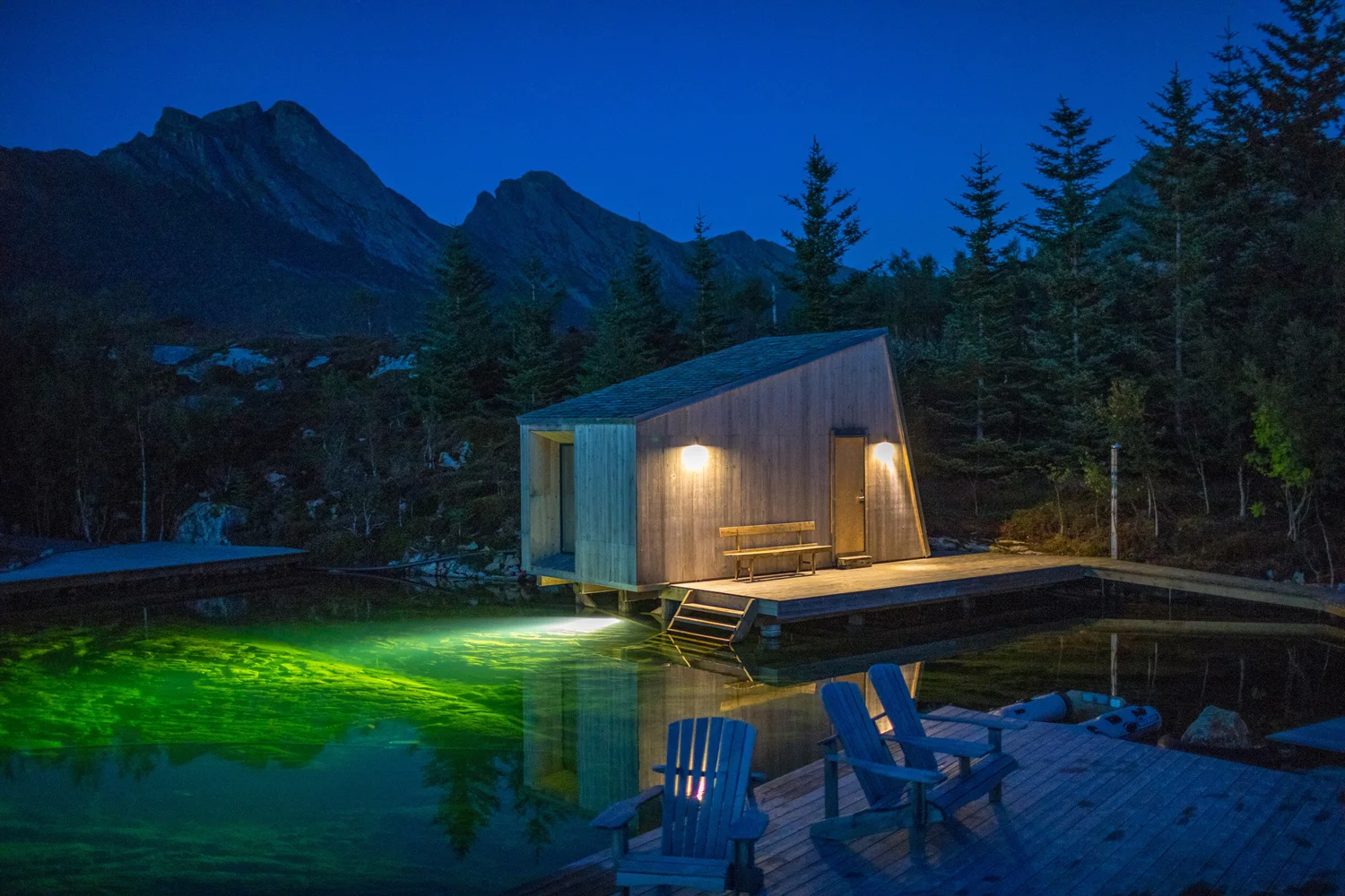 Seaside sauna