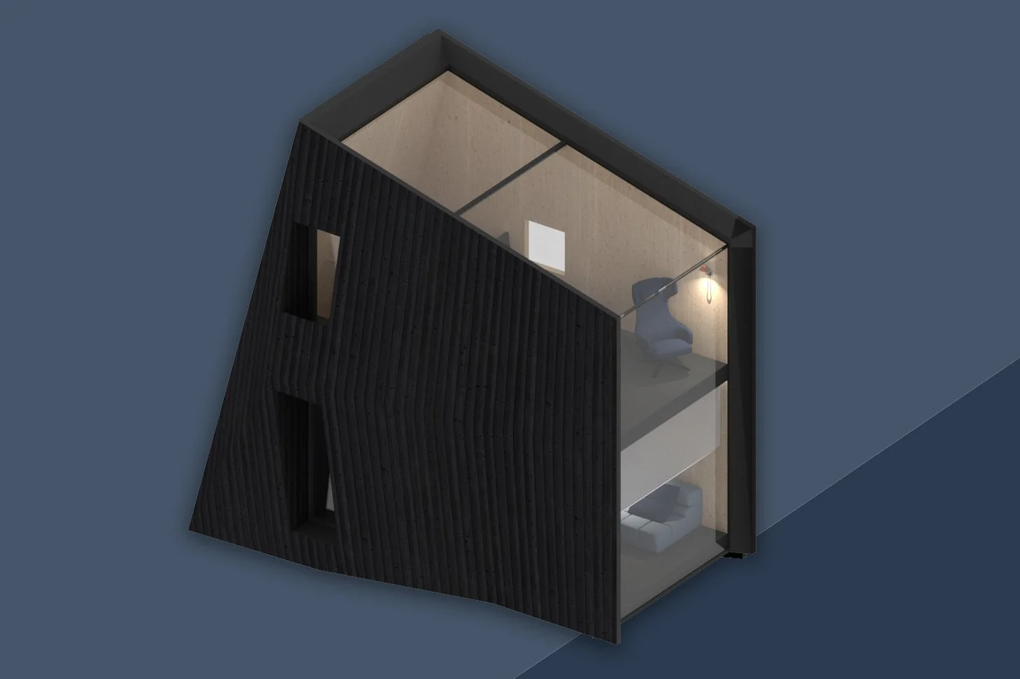 Architectural rendering of Tower Cabin Amundsen