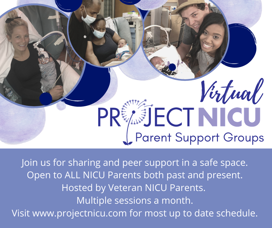 Project NICU Virtual Parent Support Group- Tuesdays 