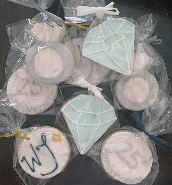 Worthington Jewelers 25th Anniversary Cookies