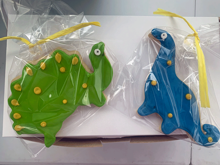 Dinosaur Birthday Cookies