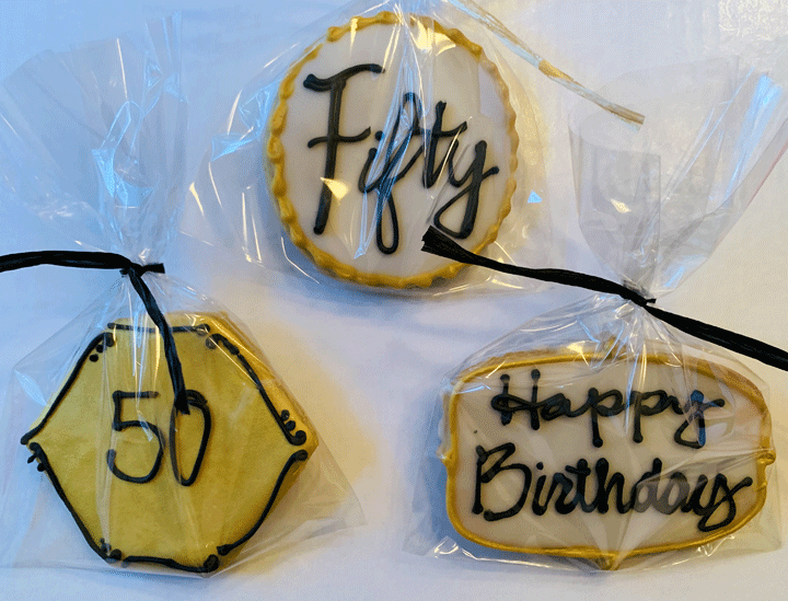 Fifty in Black and Gold