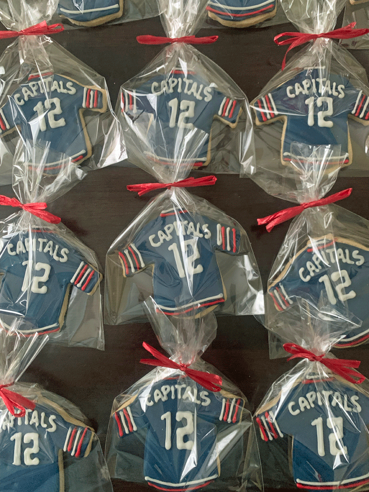 Capitals Jersey 12th Birthday Cookies