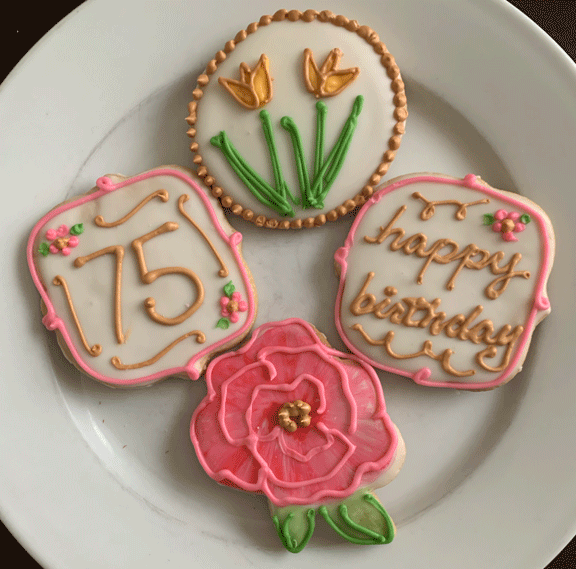 Happy 75th with Flowers