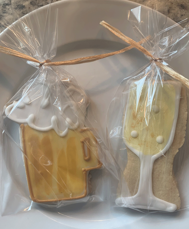 Beer Mug and Champs Flute