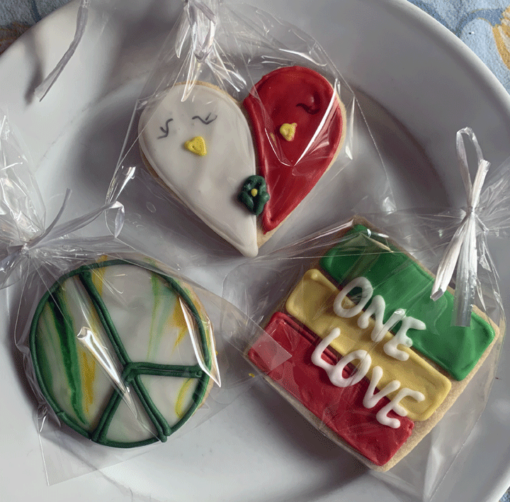 One Love Birthday Cookies