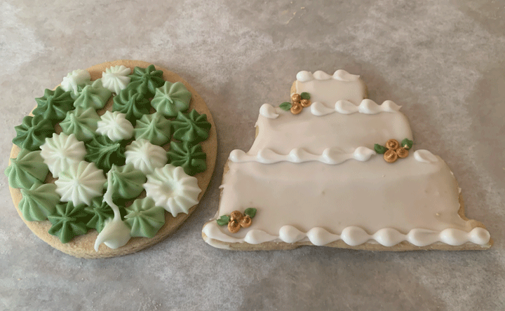 Succulent Wedding Cookies