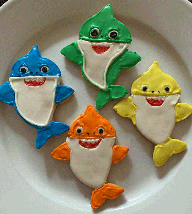Baby Shark Cookies