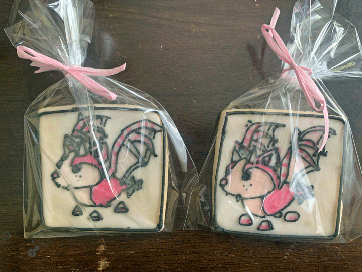 SS Bat Birthday Cookies