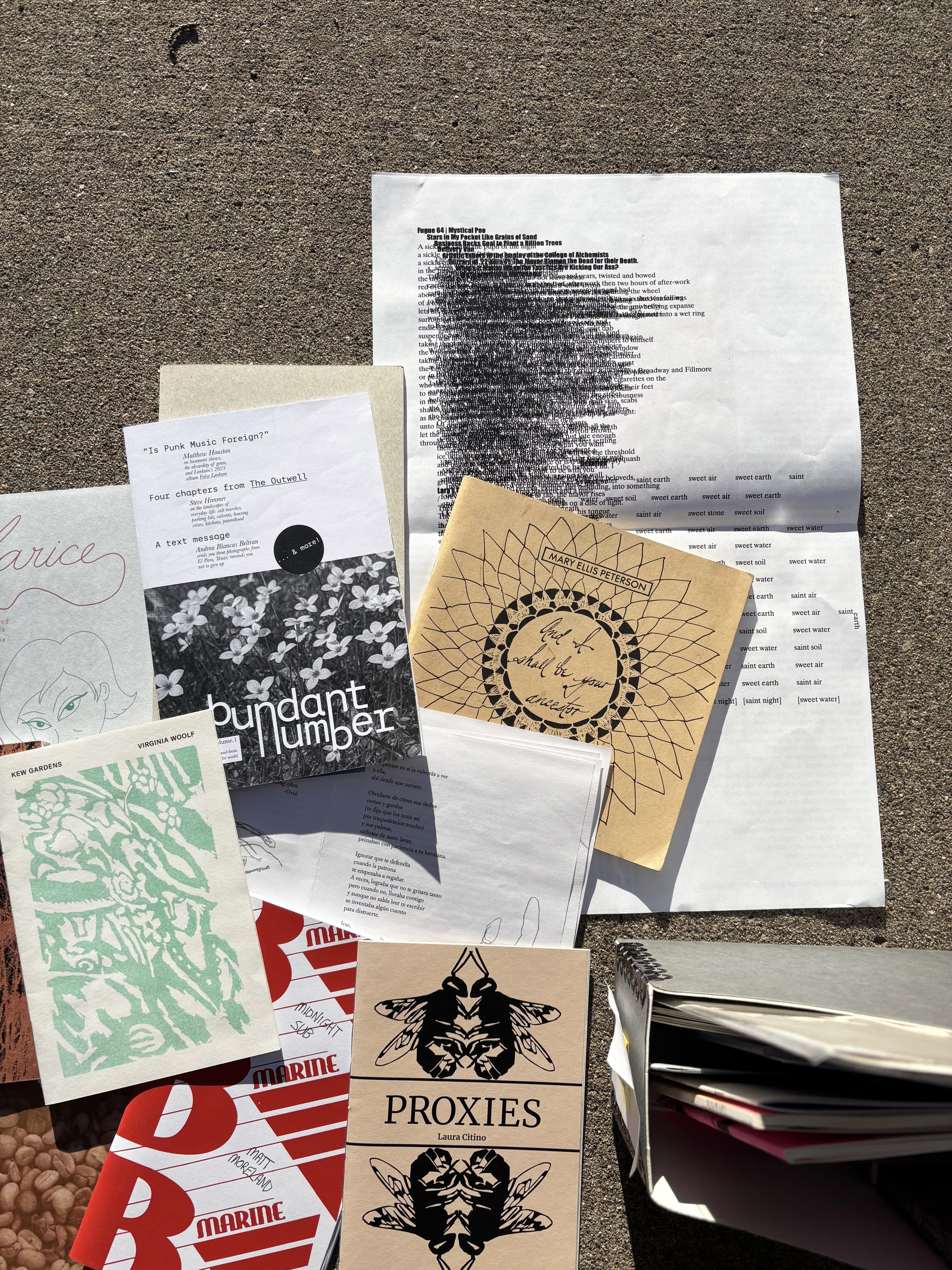 Collage Chapbooks at WIP and MCBA!