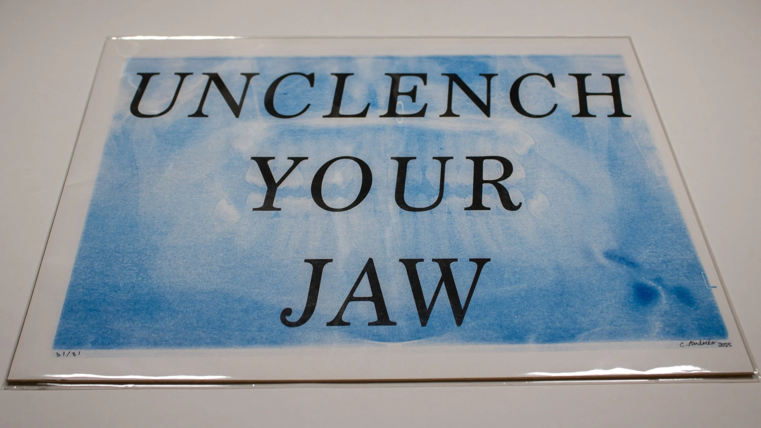 Unclench Your Jaw Print by Charlie Andrés