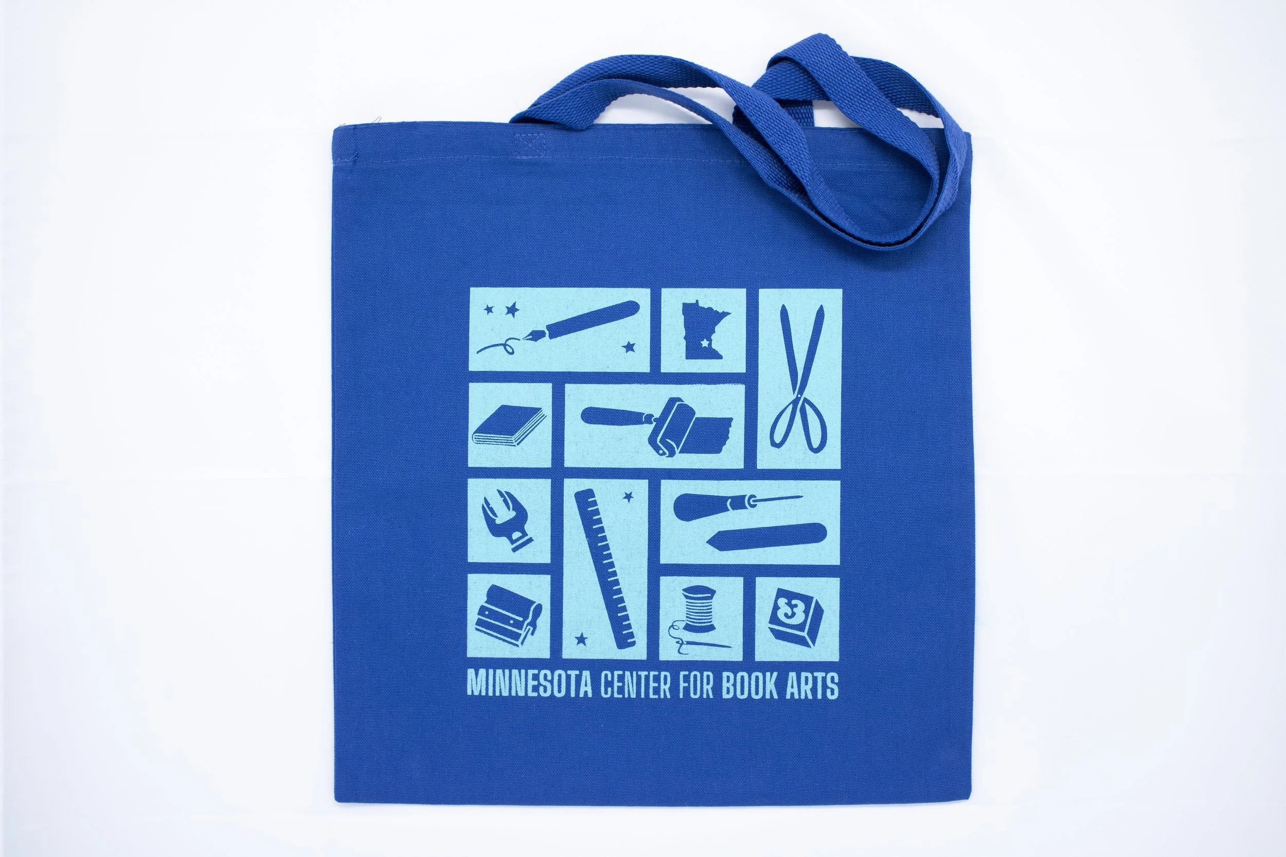 MCBA Book Arts Stamps Tote Bag