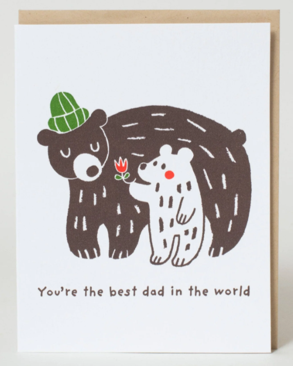 Best Dad Ever Bears Father's Day card by Fugu Fugu Press