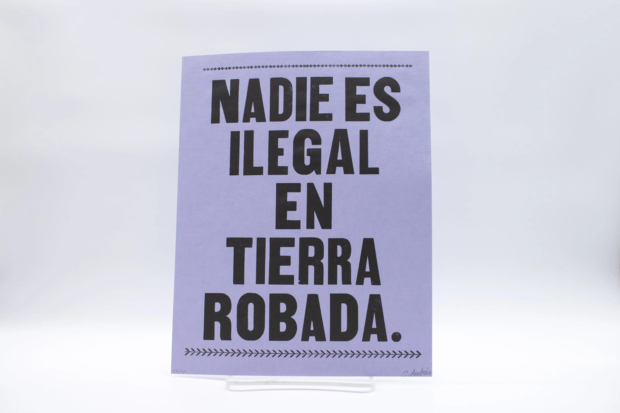 Letterpress Printed Protest Posters by Charlie Andrés