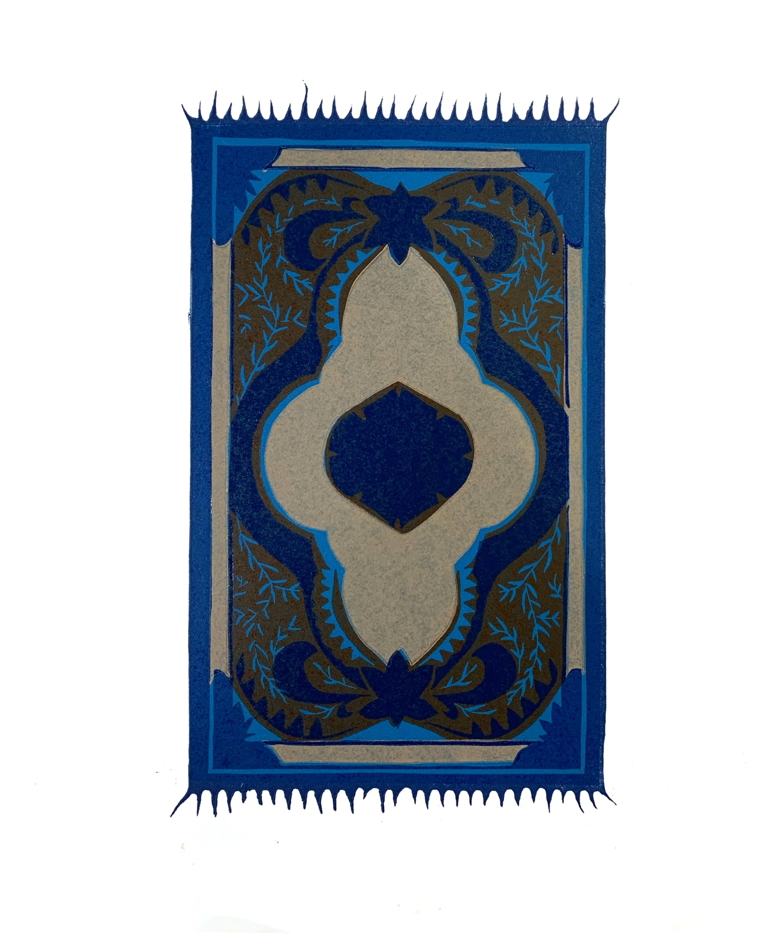 No Shoes On This Rug - At Night Print by Elaisha Hilliard