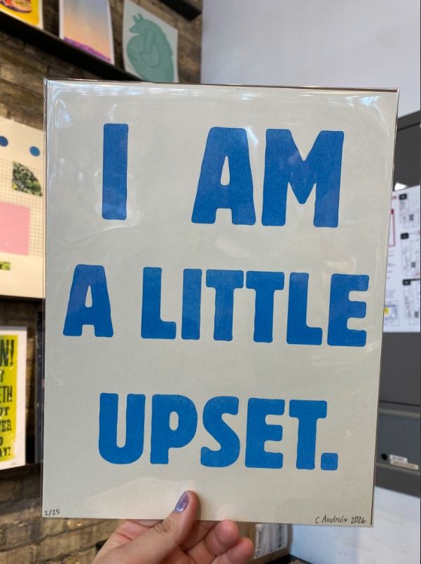 A Little Upset Print by Charlie Andrés