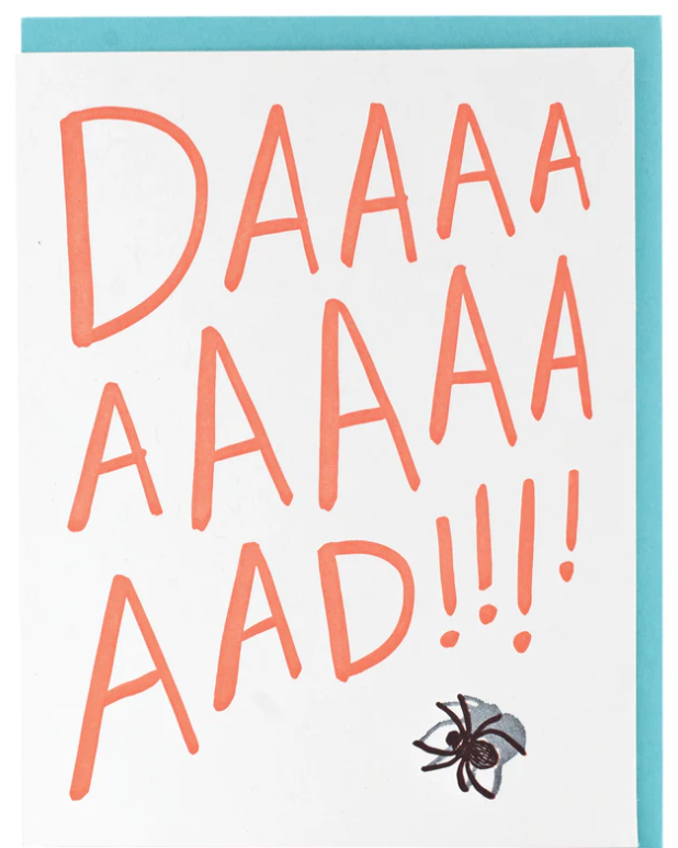 Spider Father's Day card by Smudge Ink