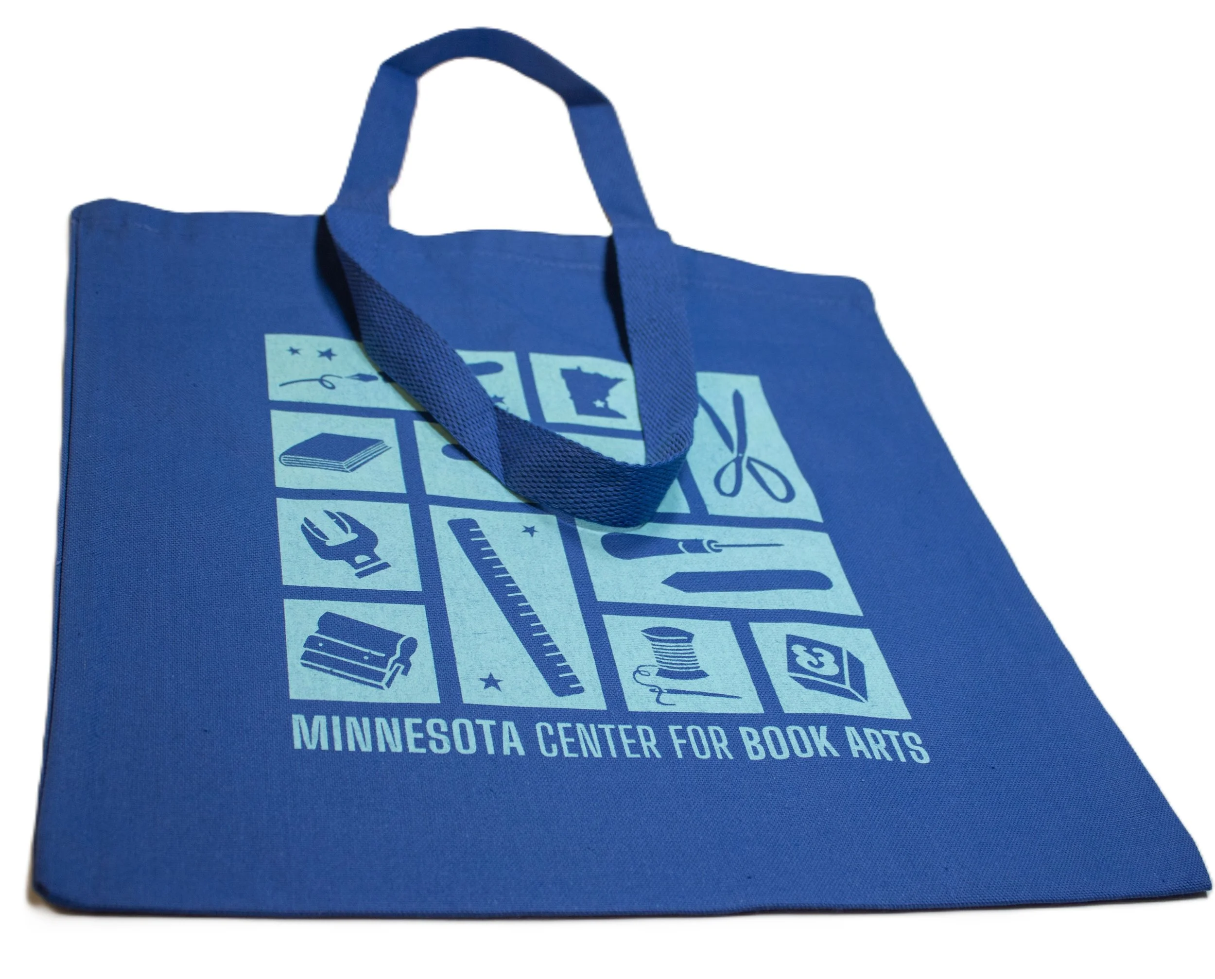 MCBA Book Arts Stamps Tote Bag