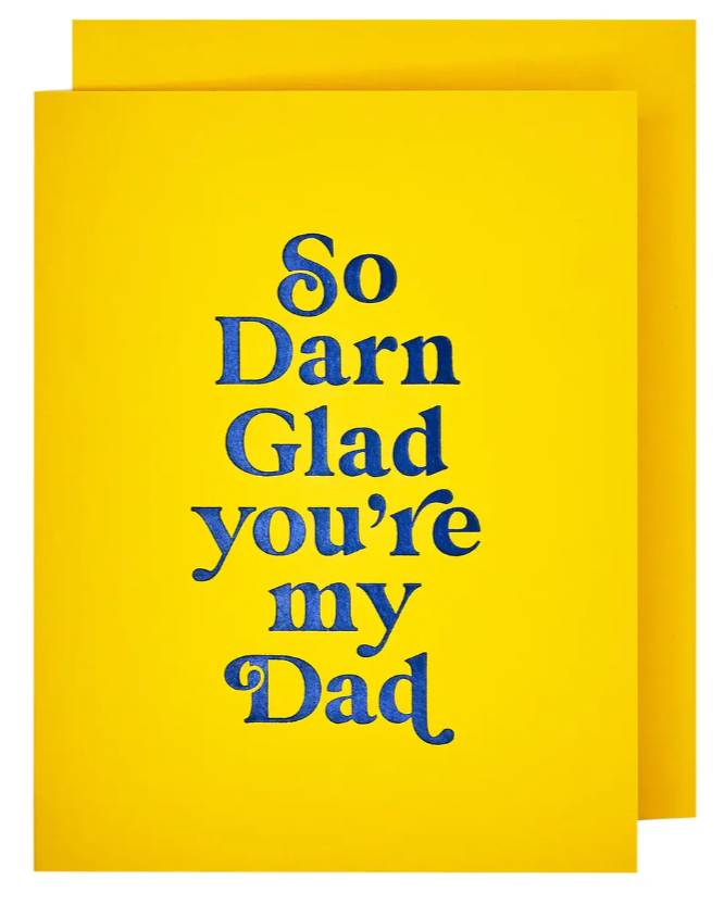 Glad Dad Father's Day card by The Social Type