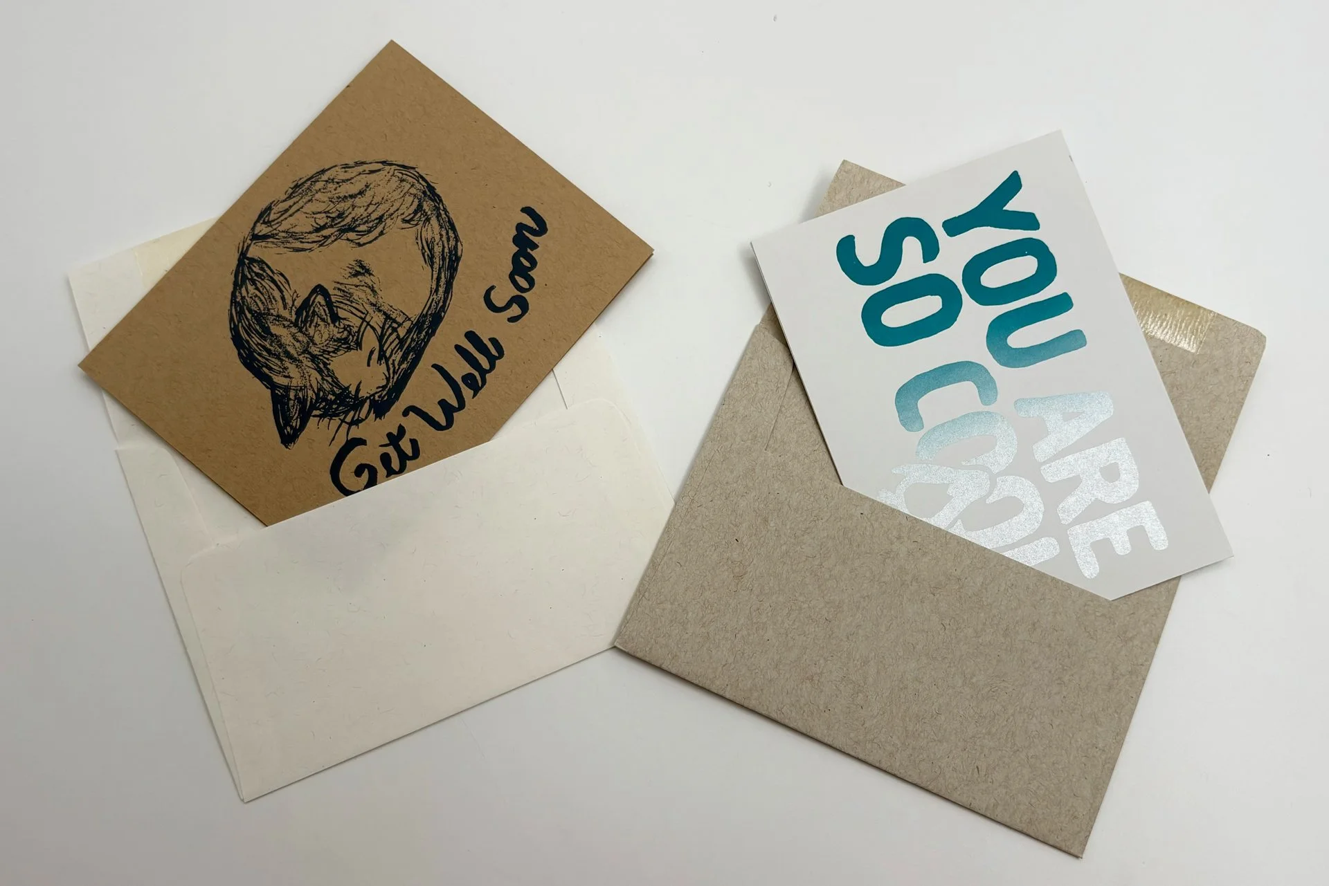 Screen Print Cards: January