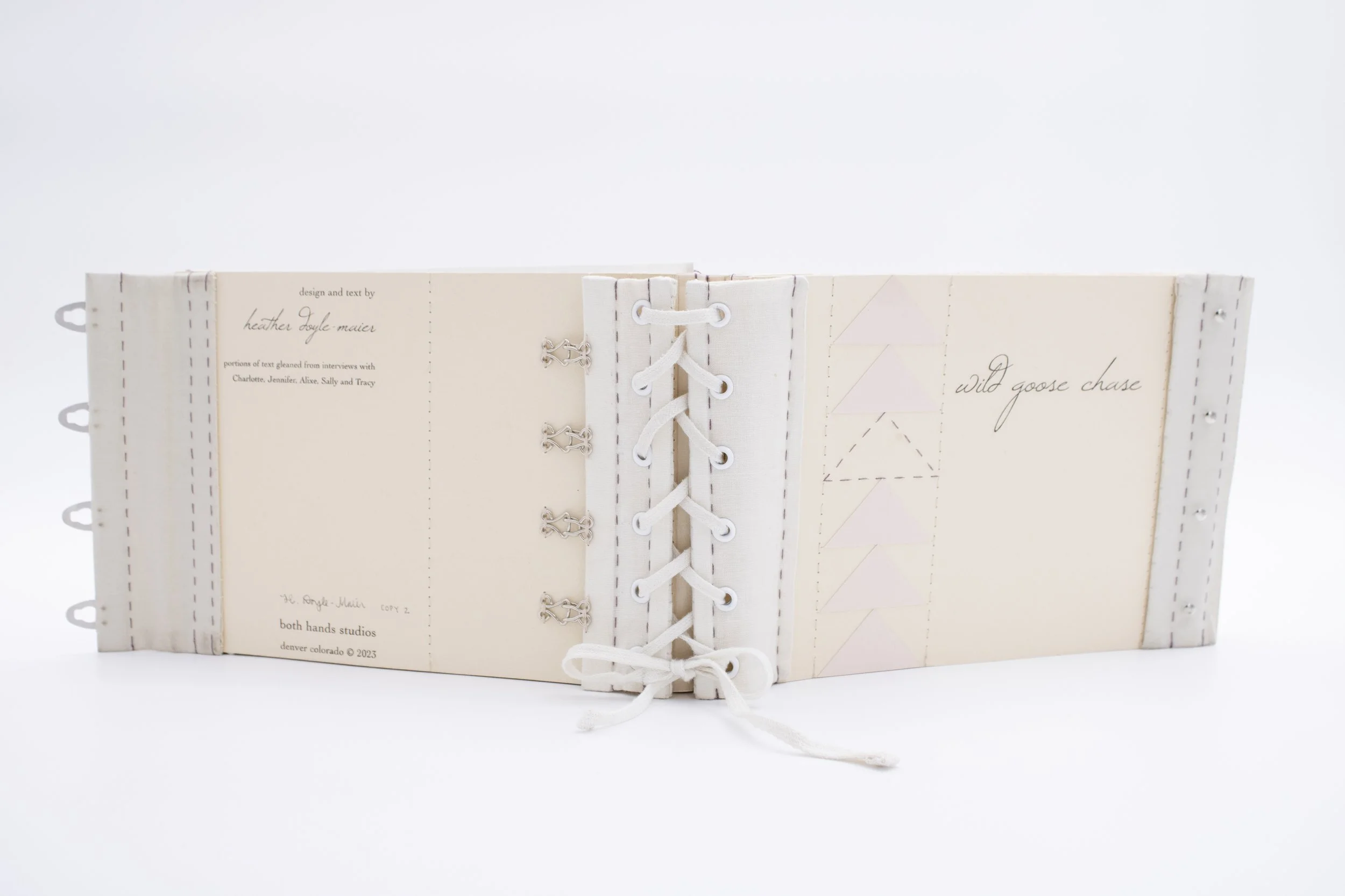 Wild Goose Chase Artist's Book by Heather Doyle-Maier