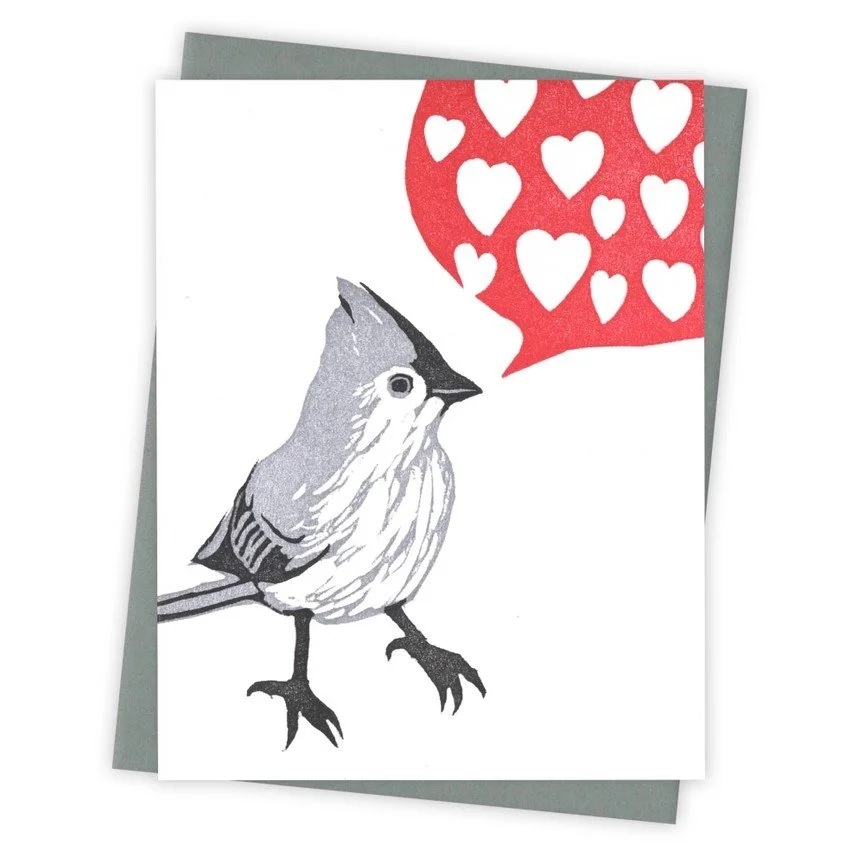 Call Me Titmouse Love Card by Burdock & Bramble