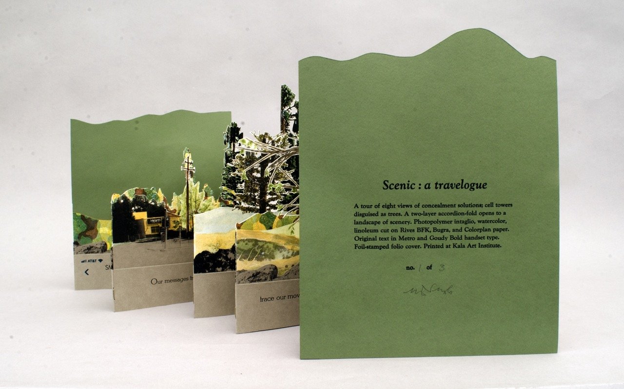 Scenic: a travelogue Artist's Book by Mary V. Marsh