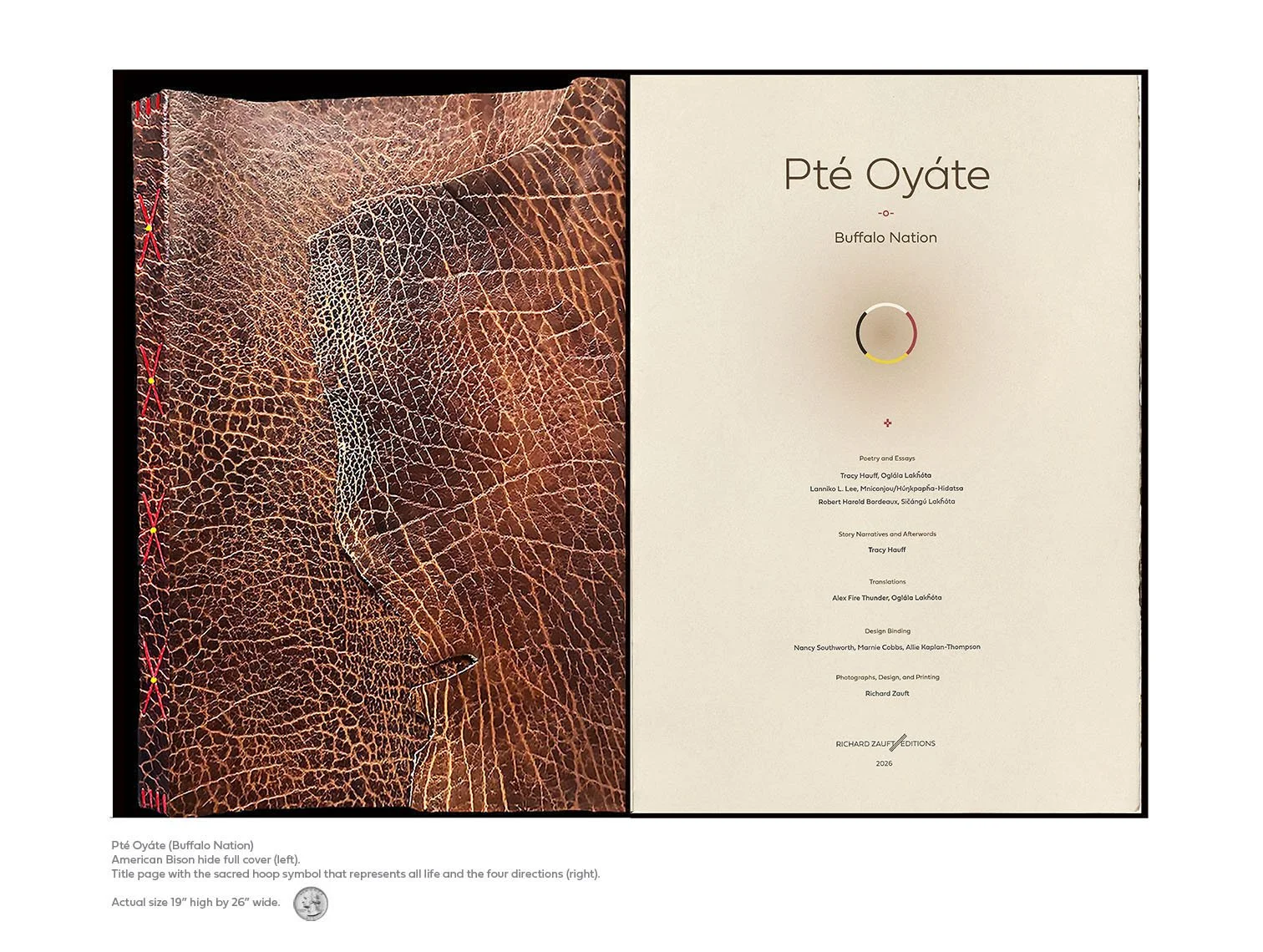 Pté Oyáte (Buffalo Nation) Artist's Book by Richard Zauft