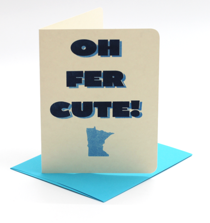 Oh Fer Cute! Card by Charlie Andrés