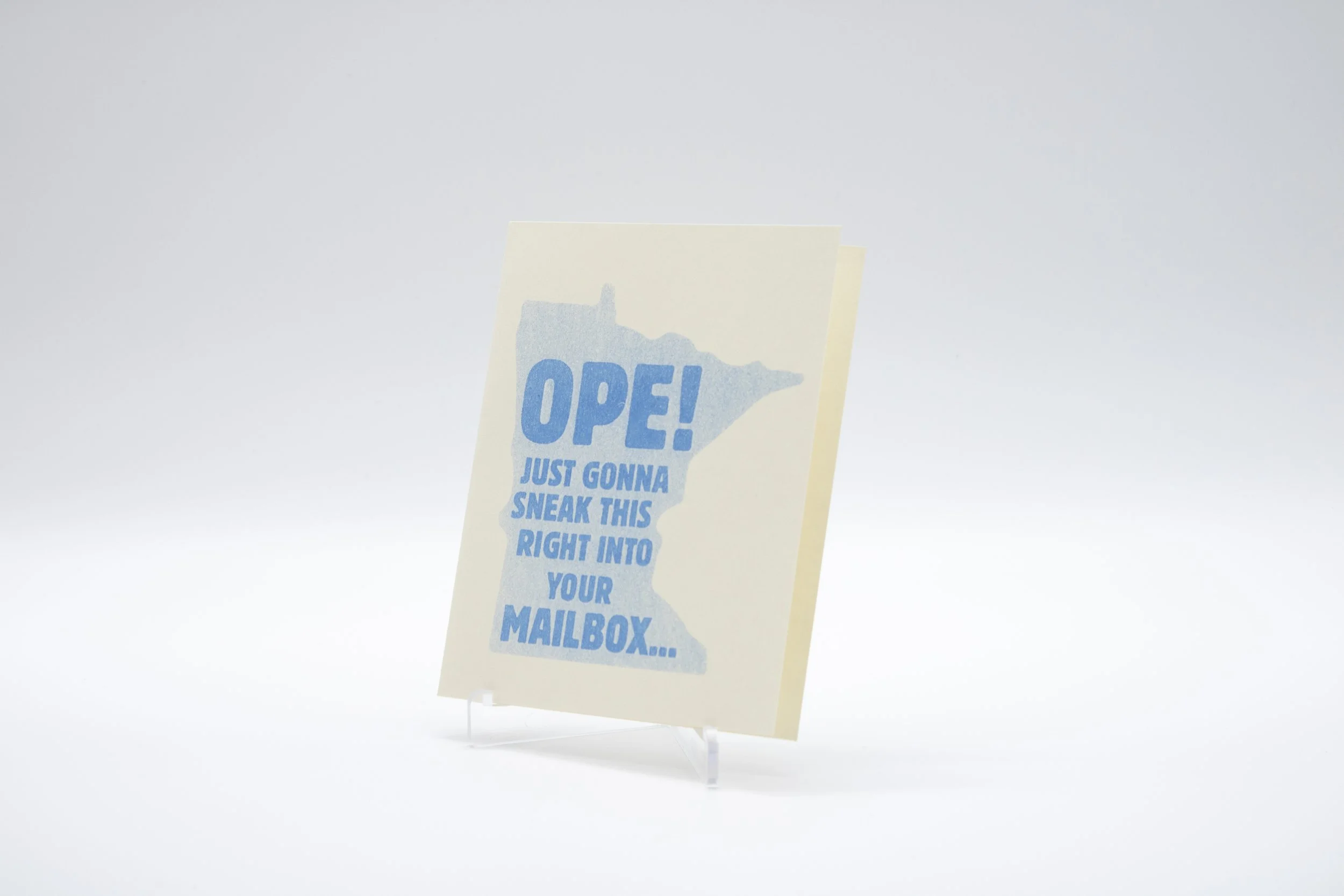 Ope, Mailbox Card by Charlie Andrés