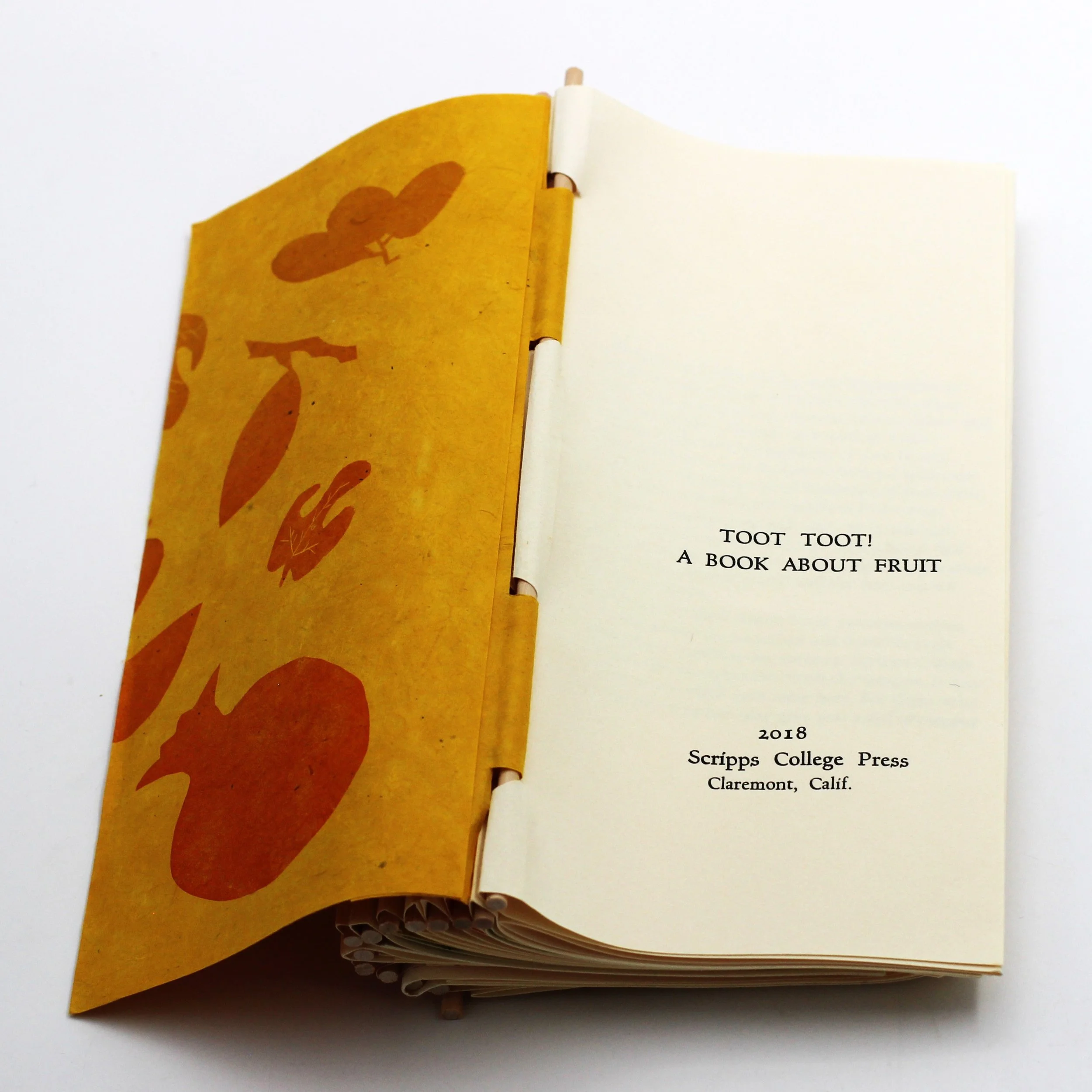 Toot Toot! A Book About Fruit Artist's Book by Scripps College Press